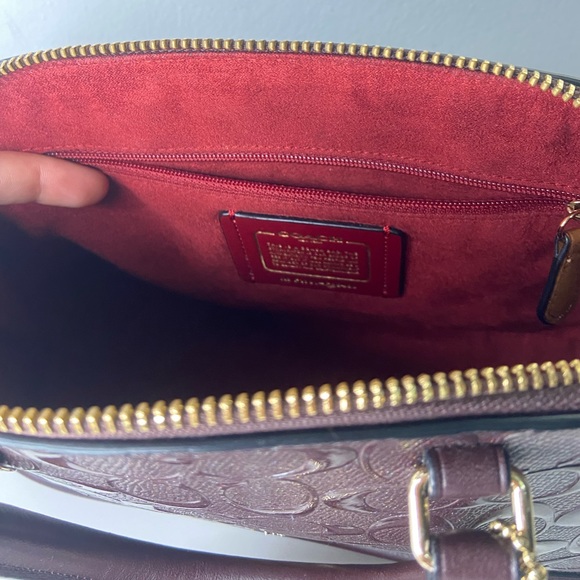 Coach purple with sparkle handbag includes attachment for cross body style - Picture 8 of 17